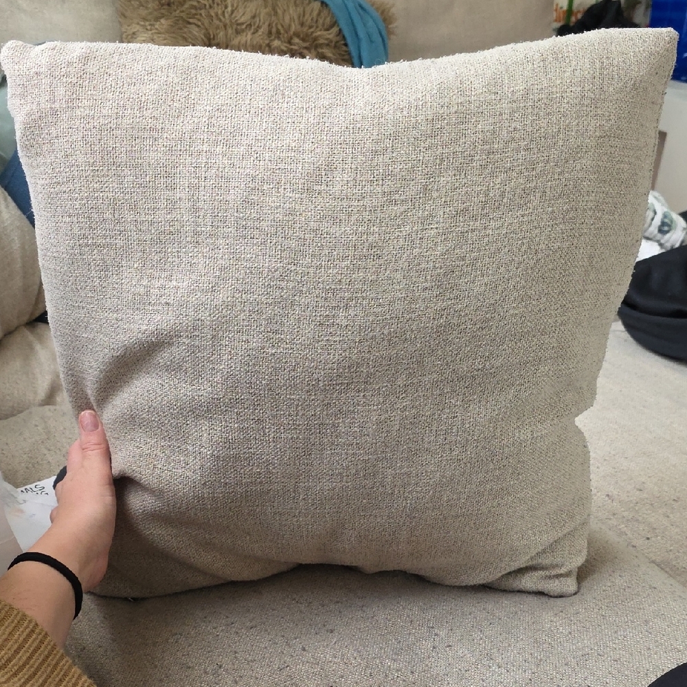Elegant Cream Throw Pillow
